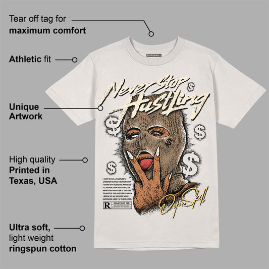 Sail 5s DopeSkill Sand T-shirt Never Stop Hustling Graphic