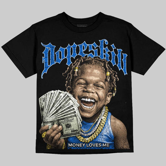 Jordan 11 "Space Jam" (2026) DopeSkill Oversize Print T-Shirt Money Loves Me Graphic Streetwear - Black