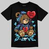 Jordan 8 Retro 'Aqua' 2025 DopeSkill T-Shirt Broken Bear Graphic Streetwear - Black