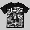 Dunk Low Panda White Black Oversize Print 'No Money No Lust' DopeSkill Graphic T-shirt Streetwear - black