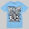 Jordan 11 Low University Blue DopeSkill T-Shirt Distorted Realms Graphic Streetwear - Carolina Blue