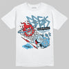 Jordan 11 Retro Legend Blue DopeSkill T-Shirt Break Through Graphic Streetwear - White