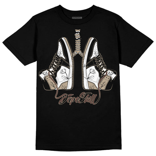 Jordan 1 High OG “Latte” DopeSkill T-Shirt Breathe Graphic Streetwear - Black