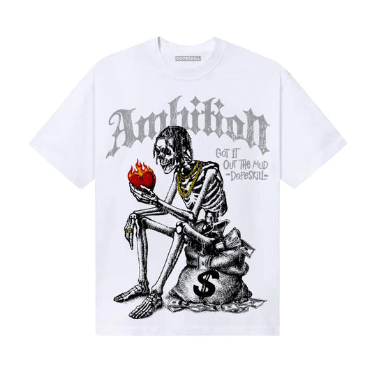 Grey Sneakers DopeSkill T-Shirt Ambition Graphic Streetwear - White