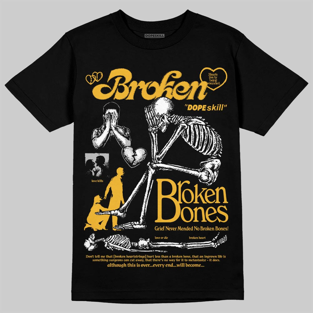 Jordan 5 'Tokyo' DopeSkill T-Shirt Broken Bones Graphic Streetwear - Black