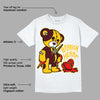 Yellow Bordeaux DopeSkill T-Shirt Broken Heart Graphic