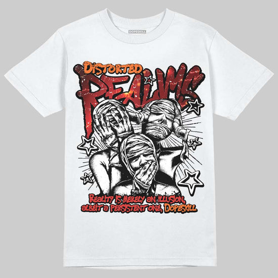 Air Foamposite One Stranger Things DopeSkill T-Shirt Distorted Realms Graphic Streetwear - White 