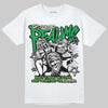 Travis Scott x Jordan Jumpman Jack "GREEN SPARK" DopeSkill T-Shirt Distorted Realms Graphic Streetwear - White