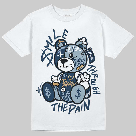 Air Diamond Turf 2 Royals DopeSkill T-Shirt Smile Through The Pain Graphic Streetwear - White