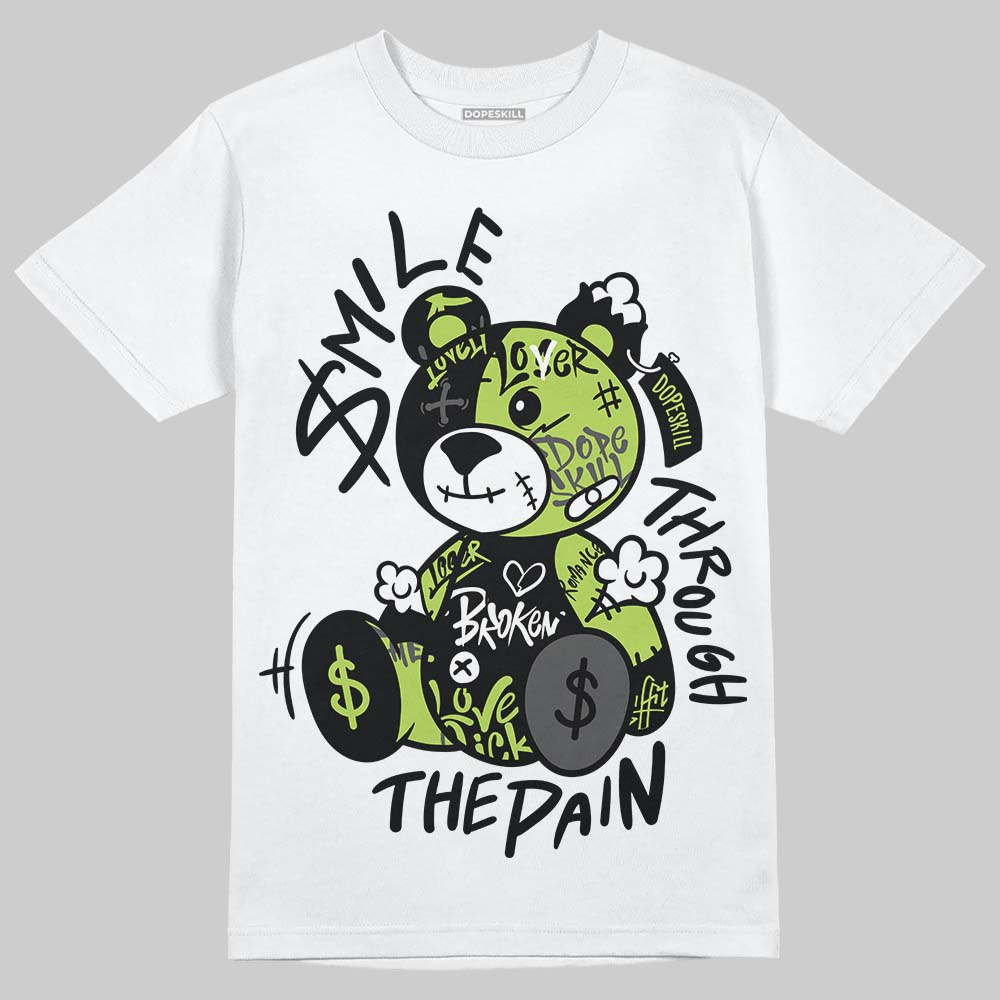 Air Foamposite Pro "Voltage" DopeSkill T-Shirt Smile Through The Pain Graphic Streetwear - White