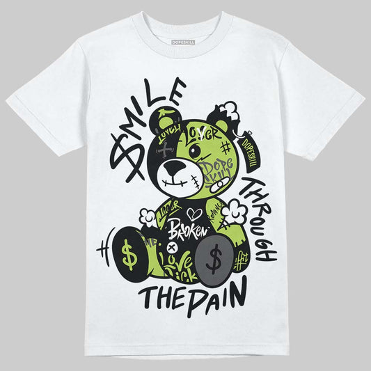 Air Foamposite Pro "Voltage" DopeSkill T-Shirt Smile Through The Pain Graphic Streetwear - White