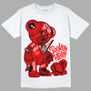 Jordan 1 Retro High OG "Satin Bred" DopeSkill T-Shirt Broken Heart Graphic Streetwear - White 