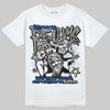 Jordan 3 "True Blue" DopeSkill T-Shirt Distorted Realms Graphic Streetwear - White