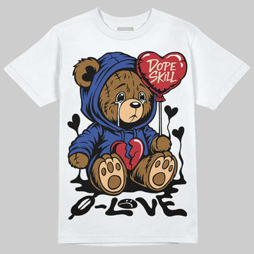 Jordan 4 “Rare Air” DopeSkill T-Shirt Broken Bear Graphic Streetwear - White
