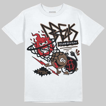 Jordan 9 'Olive' DopeSkill T-Shirt Break Through Graphic Streetwear - White