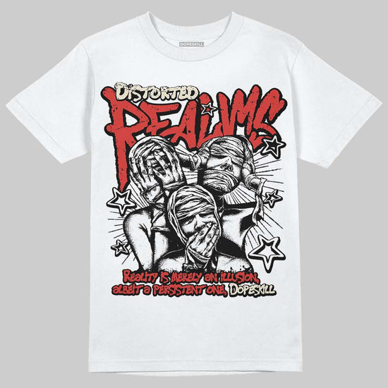 Jordan 4 Retro OG Nigel Sylvester Brick After Brick DopeSkill T-Shirt Distorted Realms Graphic Streetwear - White 