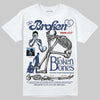 Jordan 1 High OG "Midnight Navy" DopeSkill T-Shirt Broken Bones Graphic Streetwear - White 