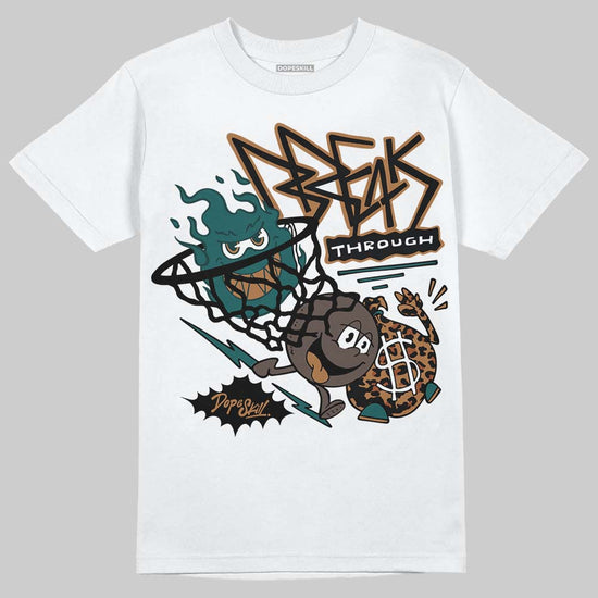 Adidas Samba OG Leopard Pack Collegiate Green DopeSkill T-Shirt Break Through Graphic Streetwear - WHite