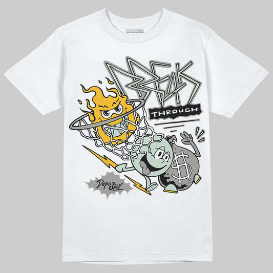 Jordan 1 Retro Low OG Year of the Snake (2025) DopeSkill T-Shirt Break Through Graphic Streetwear - White