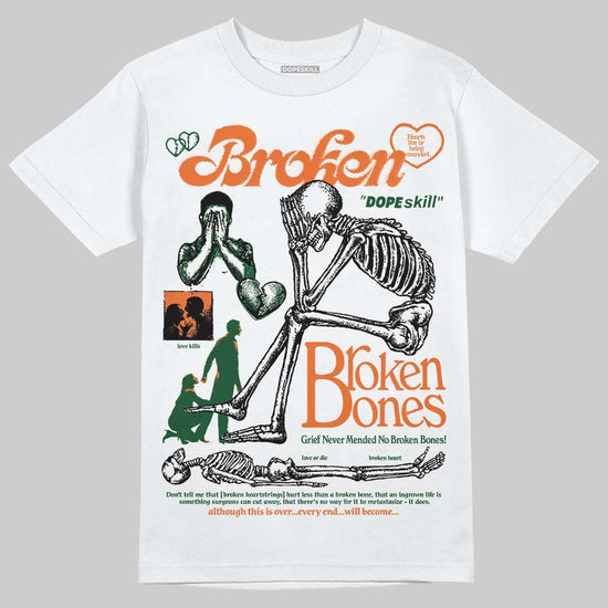 SoleFly x Air Jordan 3 “Fruits Of Our Labor” DopeSkill T-Shirt Broken Bones Graphic Streetwear - White