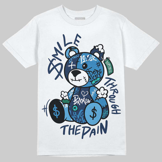 Max 95 OG Big Bubble Slate DopeSkill T-Shirt Smile Through The Pain Graphic Streetwear - White