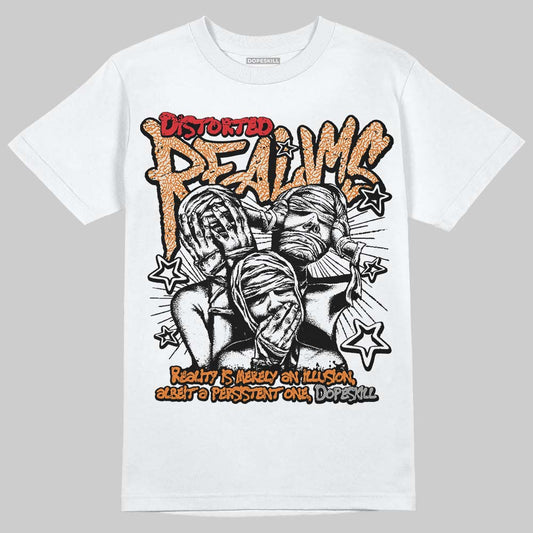 Jordan 3 “Orange Citrus” DopeSkill T-Shirt Distorted Realms Graphic Streetwear - White