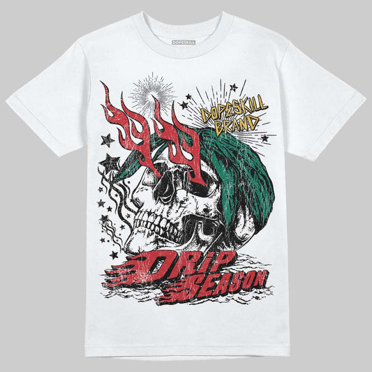 Jordan 3 Mexico 'El Vuelo' DopeSkill T-Shirt Drip Season Graphic Streetwear - White