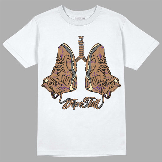 Jordan 6 WMNS Gore-Tex Brown Kelp DopeSkill T-Shirt Breathe Graphic Streetwear - WHite