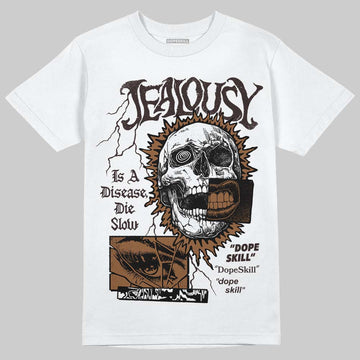 Jordan 1 High OG Love Letter DopeSkill T-Shirt Jealousy Graphic Streetwear - White 