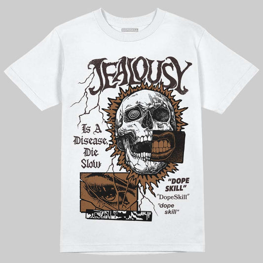 Jordan 1 High OG Love Letter DopeSkill T-Shirt Jealousy Graphic Streetwear - White 
