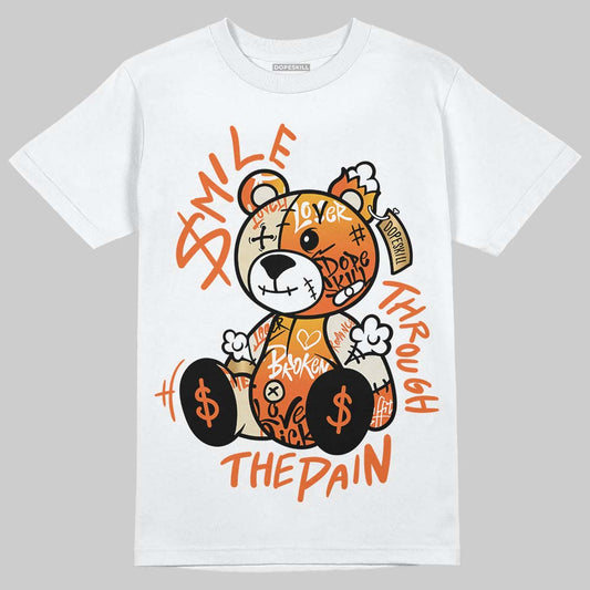 Jordan 4 "Birds of Paradise" DopeSkill T-Shirt Smile Through The Pain Graphic Streetwear - White