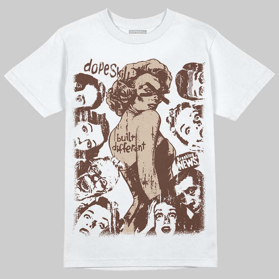 Harris Tweed x Wmns Dunk Low 'Sesame' DopeSkill T-Shirt Built Different Graphic Streetwear - White