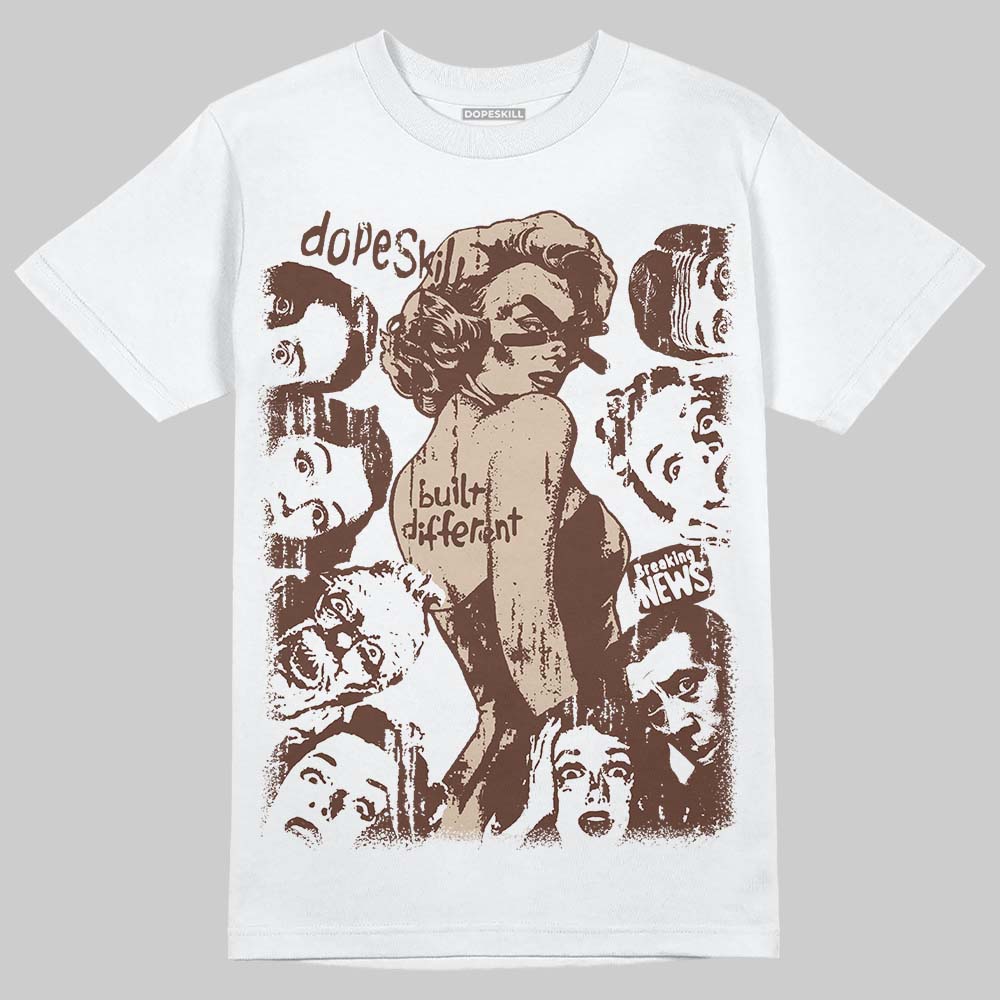 Harris Tweed x Wmns Dunk Low 'Sesame' DopeSkill T-Shirt Built Different Graphic Streetwear - White