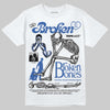 Awake NY x Jordan 5 Retro 'Black Racer Blue' DopeSkill T-Shirt Broken Bones Graphic Streetwear - White