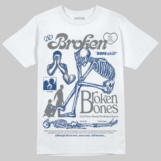 Jordan 9 Retro 'Flint Grey' 2026 DopeSkill T-Shirt Broken Bones Graphic Streetwear - White 