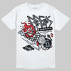 Jordan 5 Retro OG Black Metallic Reimagined DopeSkill T-Shirt Break Through Graphic Streetwear - White