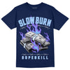 Jordan 5 SE “Georgetown” DopeSkill Midnight Navy T-Shirt Slow Burn Graphic Streetwear