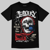 Fragment x UNION x Jordan 1 High OG “Varsity Red/Sport Royal” DopeSkill T-Shirt Jealousy Graphic Streetwear - Black