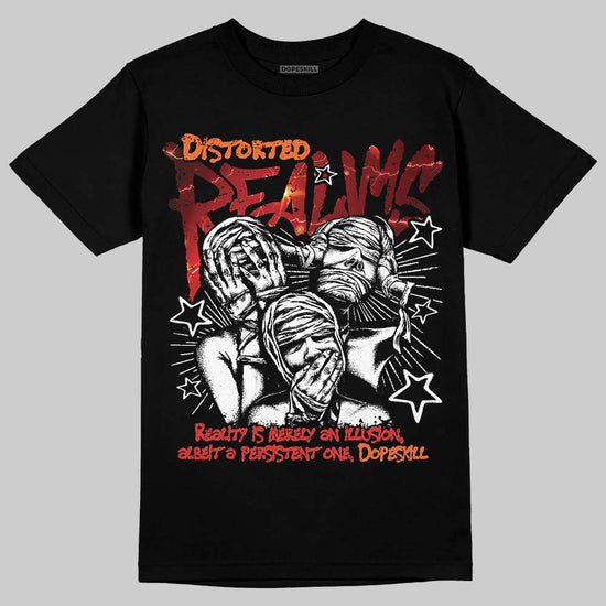 Air Foamposite One Stranger Things DopeSkill T-Shirt Distorted Realms Graphic Streetwear - black