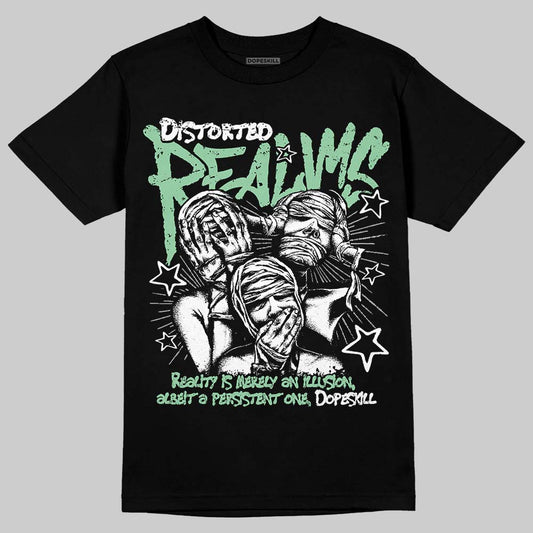 Asics Gel-Kayano 12.1 White/Menthol DopeSkill T-Shirt Distorted Realms Graphic Streetwear - Black