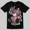 Air Max 95 Big Bubble Comet Red DopeSkill T-Shirt Smile Through The Pain Graphic Streetwear - black