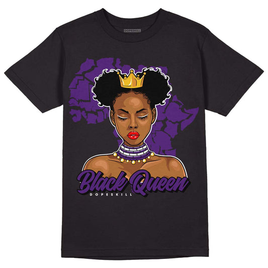 Jordan 12 “Field Purple” DopeSkill T-Shirt Black Queen Graphic Streetwear - Black