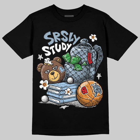 Jordan 40 “Blue Suede” DopeSkill T-Shirt SRSLY Study Graphic Streetwear - black