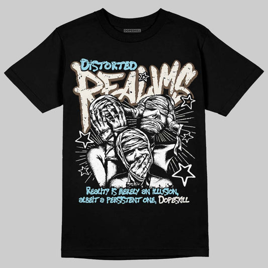 Asics Gel-Kayano 12.1 Cream/Stillwater DopeSkill T-Shirt Distorted Realms Graphic Streetwear - Black