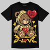 Quai 54 x Air Jordan 1 Retro Low OG Tour Yellow Black DopeSkill T-Shirt Broken Bear Graphic Streetwear - Black