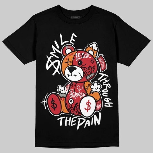 Jordan 5 "Sunset" DopeSkill T-Shirt Smile Through The Pain Graphic Streetwear - Black