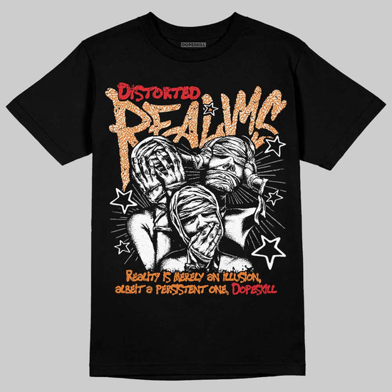 Jordan 3 “Orange Citrus” DopeSkill T-Shirt Distorted Realms Graphic Streetwear - black