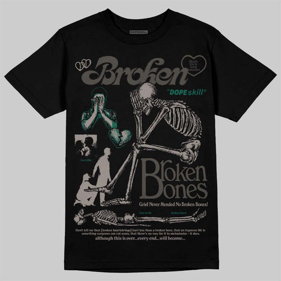 New Balance 2002R Protection Pack "Rain Cloud" DopeSkill T-Shirt Broken Bones Graphic Streetwear - Black