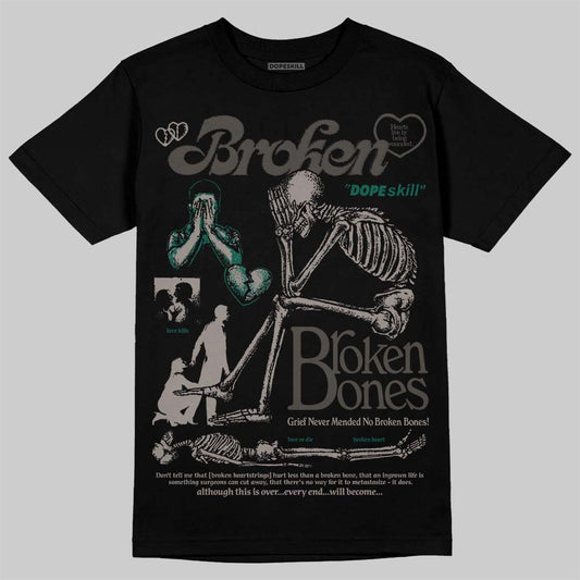 New Balance 2002R Protection Pack "Rain Cloud" DopeSkill T-Shirt Broken Bones Graphic Streetwear - Black