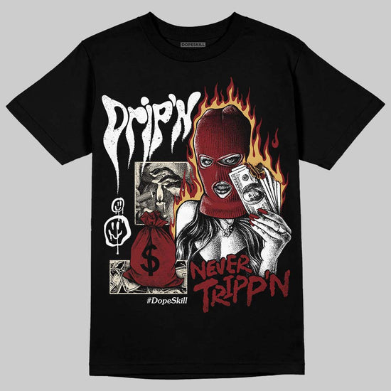 Dunk Low SE Sisterhood Sail Team Red W DopeSkill T-Shirt Drip'n Never Tripp'n Graphic Streetwear - black